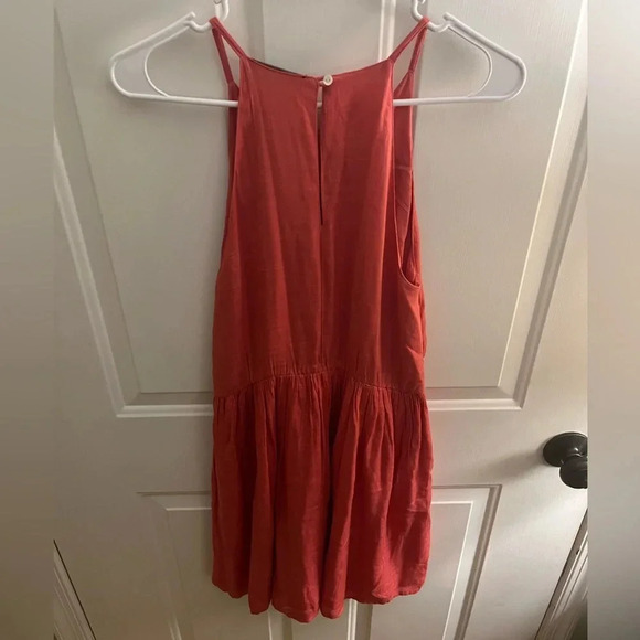 Lulus Sunshine Delight Coral Pink Embroidered A-Line Mini Sun Dress New XS - Picture 8 of 8